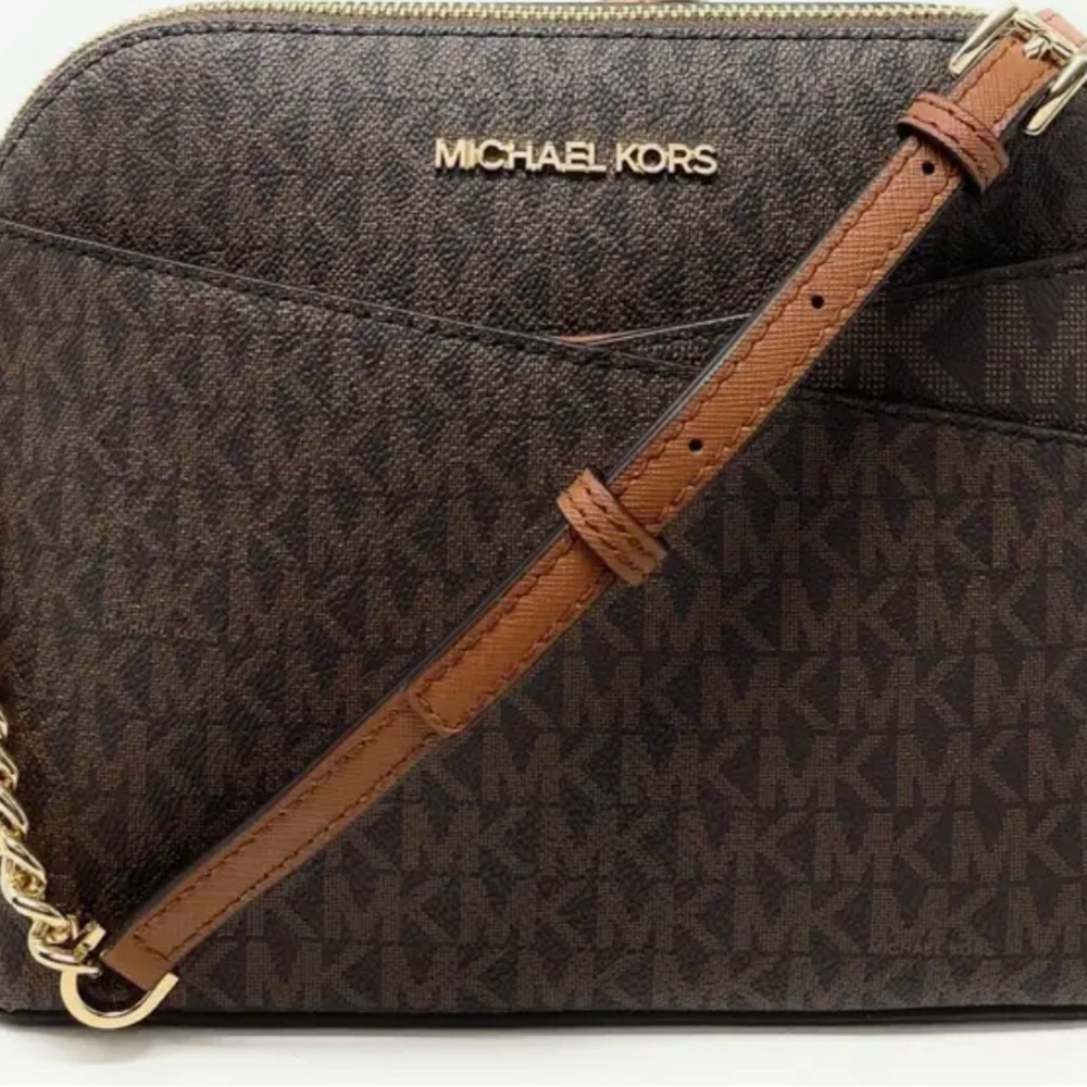 Michael Kors NWT Tan / Brown Crossbody bag with EUC Michael Kors wallet - Picture 7 of 11